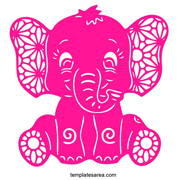 Baby Elephant Svg Cut File Free Download