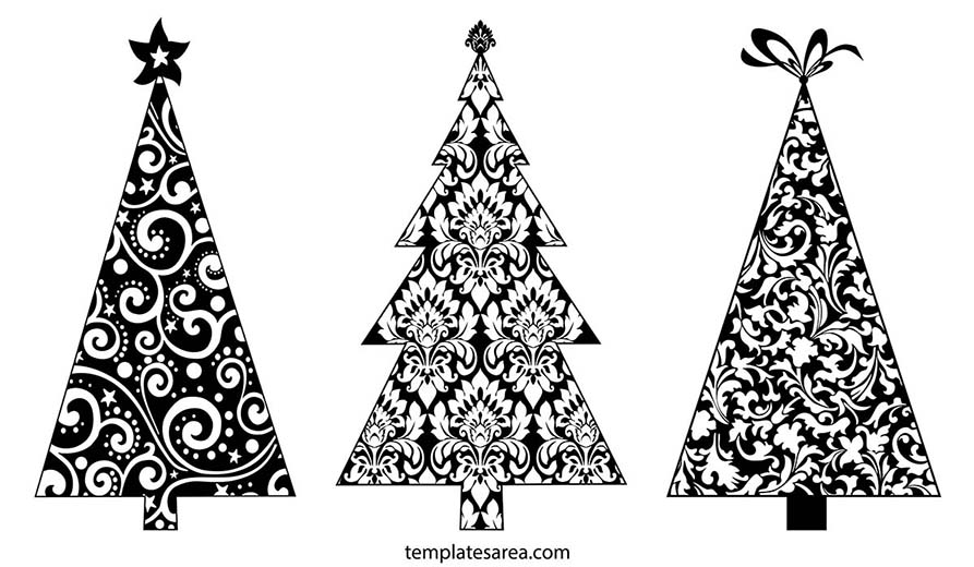 Free 2D Christmas Tree DXF File Download for Holiday Projects