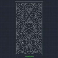 CNC Router Flower Motif: Free Downloadable DWG Design - TemplatesArea