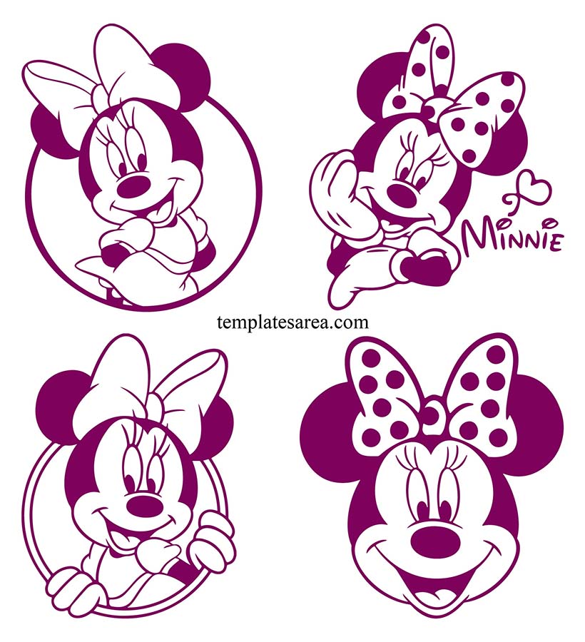 Minnie Mouse SVG vector and cut File. Download your free Disney design files now!