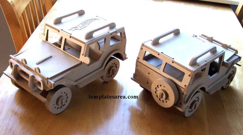 Craft a Wooden Jeep with our Free Laser Cut Files