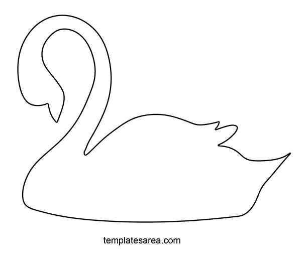 Printable Swan Template - Easy to Cut Out for Art and Craft Projects
