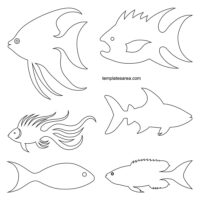 Free Printable Fish Templates for Cut-Outs – Download Now! - TemplatesArea