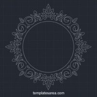 Free Frame DWG CAD Block Download - TemplatesArea