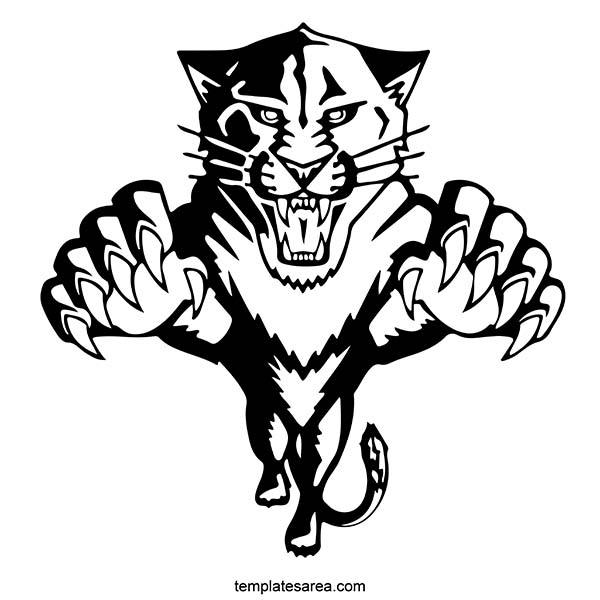 Panther dxf graphics fiile. Animal free DXF vector art file.