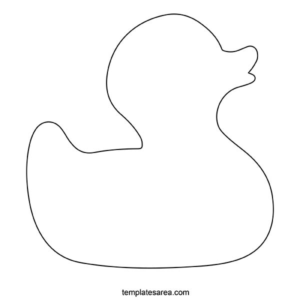 Printable Cute Baby Duck Template for Crafts and Activities