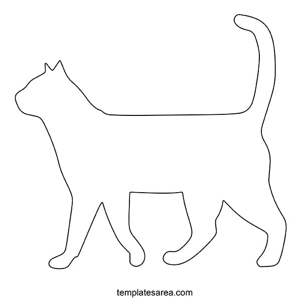 Free Printable Cat Template for Fun Crafts