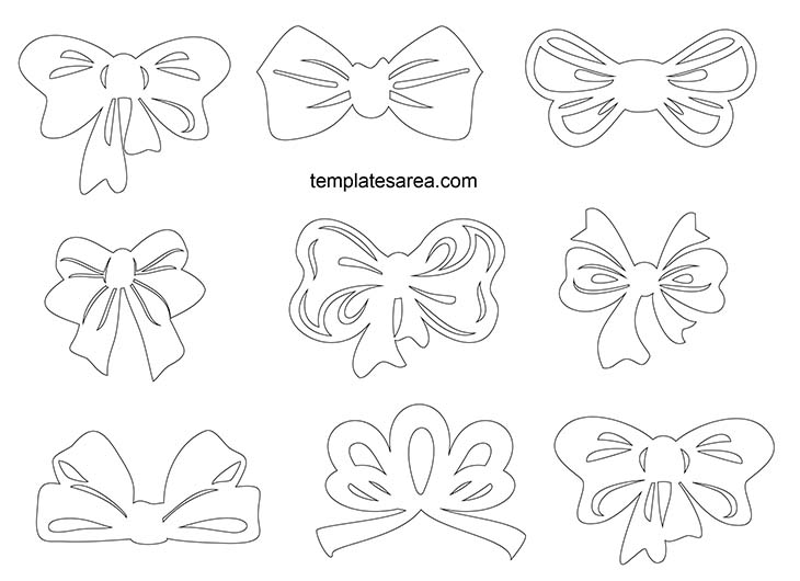 Free Printable Ribbon Bow Templates for Every Occasion