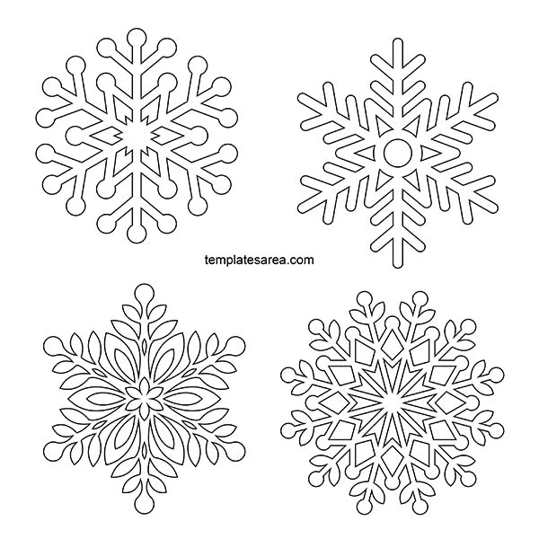 Printable Snowflake Templates for Christmas Crafts