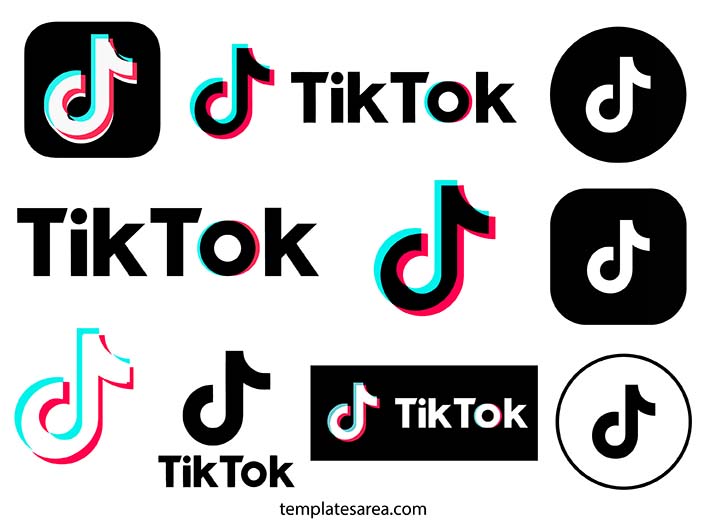 Download 10 free TikTok logo designs in SVG, PNG, and PDF formats. This collection includes a variety of designs, such as the official TikTok logo, square, circular, and black and white versions. The PNG file has a transparent background and is high resolution, making it ideal for both digital and print use. The SVG and PDF files are scalable vector versions of the logo designs.