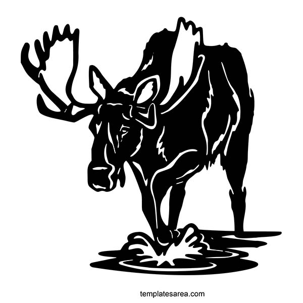 Download Free Moose DXF Vector File for Laser Cutting