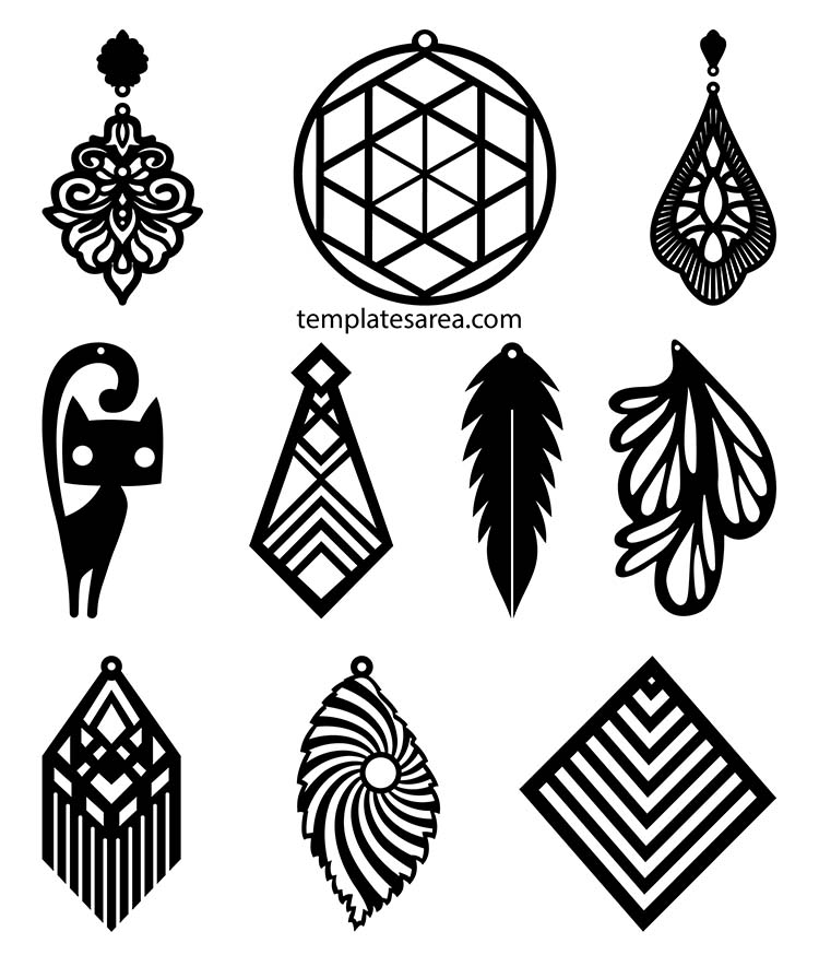 Free SVG Earring Templates For Cricut And Digital Crafting Free SVG Earring Templates For Cricut And Digital Crafting
