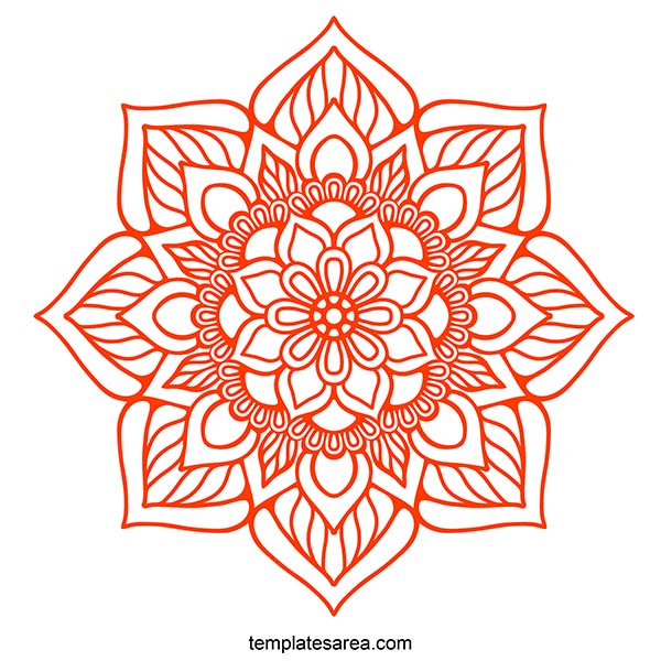 Download Free Mandala Vector Art Design in SVG File