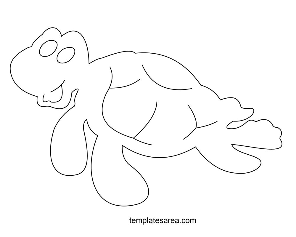 Free Printable Turtle Template for Crafts, Activities, and More!