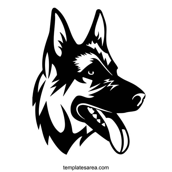 Introducing the German Shepherd-Dog Head DXF Design File