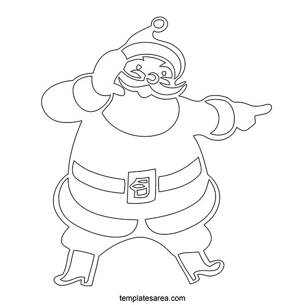 Printable Santa Claus Outline Template Free Download
