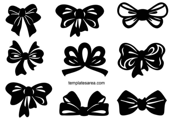 Ribbon Bow Cut Files - Perfect 2D DXF Designs for Papercraft