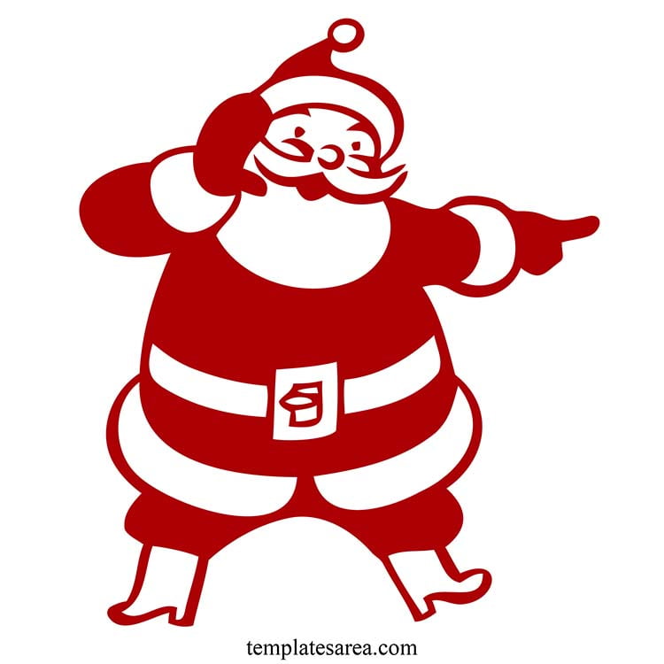 Santa Claus SVG - Optimized for crafting machines, ready for your projects.