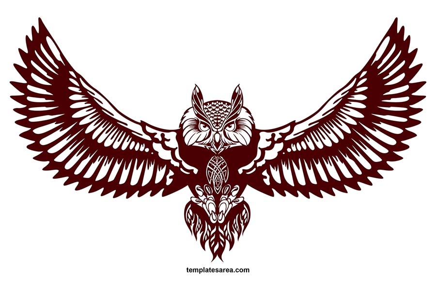 Download a free horned owl SVG cut and vector file for your next creative project. This intricate design is perfect for T-shirts, wall art, home décor, stickers, and more.