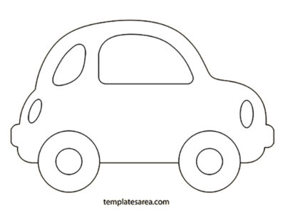 Printable Car Outline Template - Ideal for Kids' Craft Projects ...