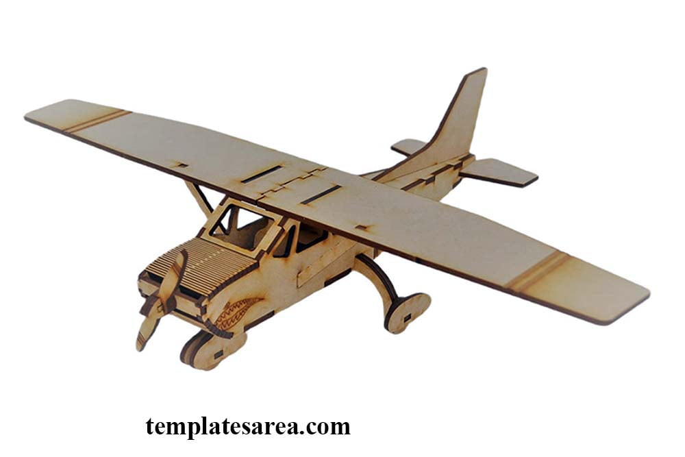 Own a piece of aviation history! Download free laser-cut templates to build your own 3D wooden Cessna 172 Skyhawk. Perfect for model collections, home decor, or 3D wooden puzzle!