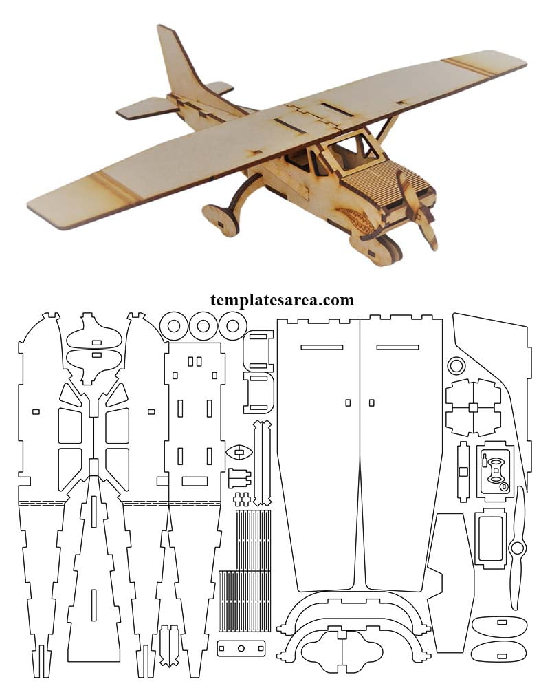 Free Cessna 172 wooden model plans await you! Download our precision laser cutting files in multiple formats and soar into your next DIY project.